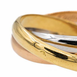Cartier Bague Alliance Trinity Or jaune - Castafiore