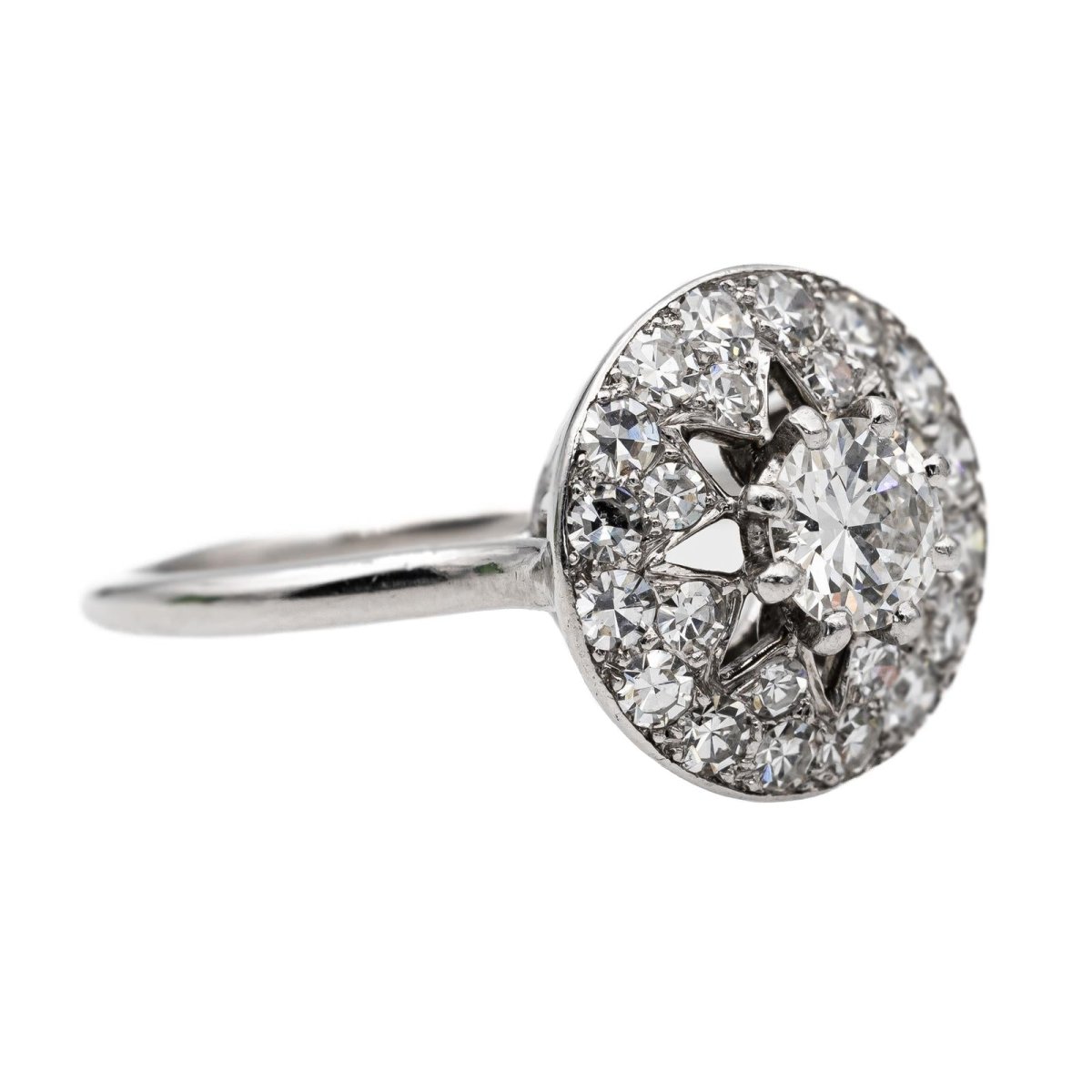 Cartier Bague Art déco Platine Diamant - Castafiore