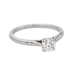 Cartier Bague Solitaire 1895 Platine Diamant - Castafiore