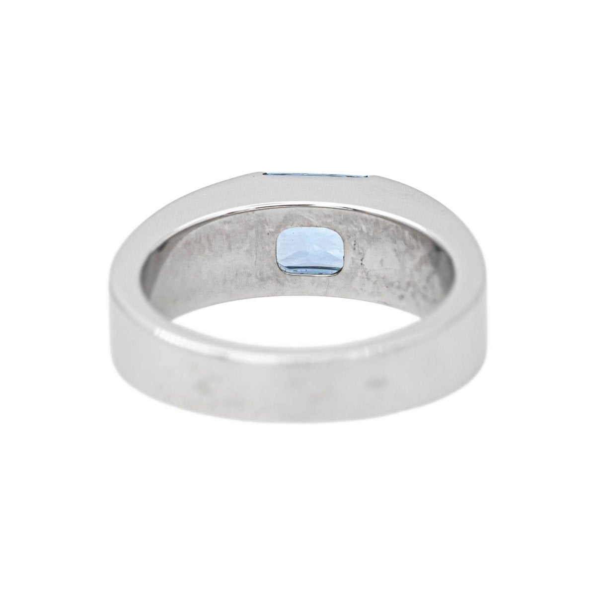 Cartier Bague Tank Or blanc Aigue-marine - Castafiore
