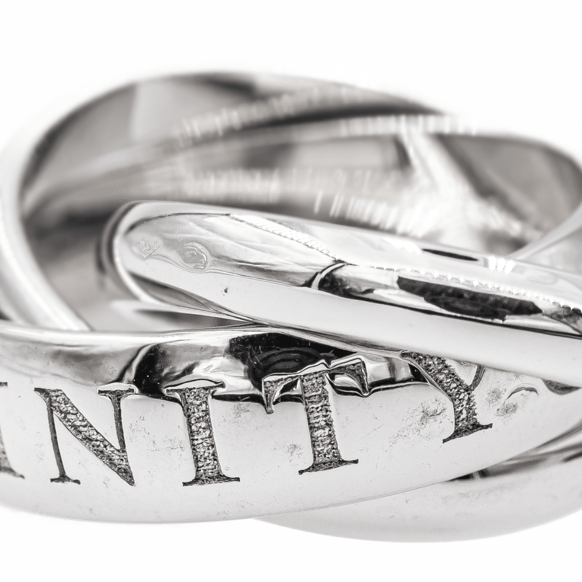 Cartier Bague Trinity Or blanc - Castafiore