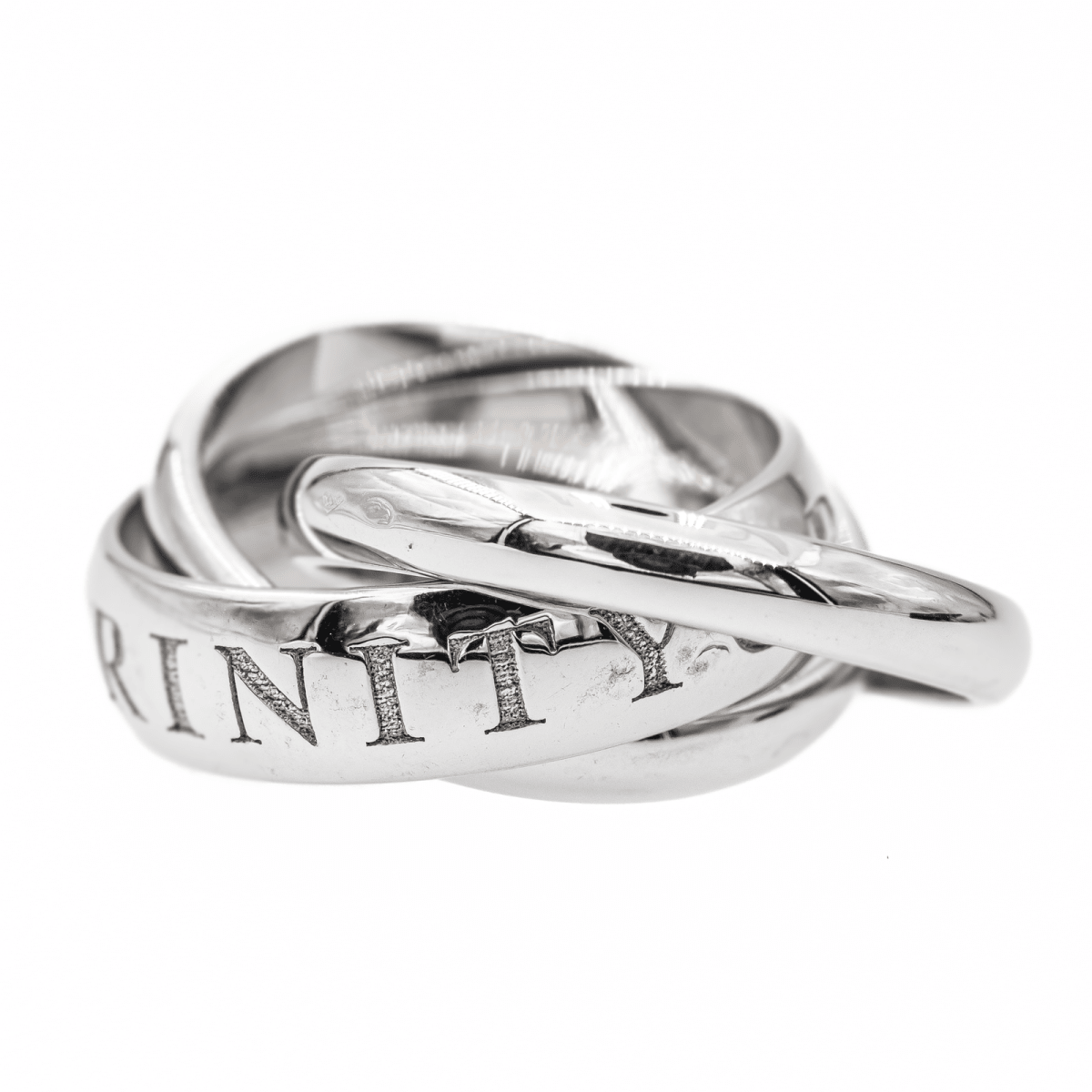 Cartier Bague Trinity Or blanc - Castafiore