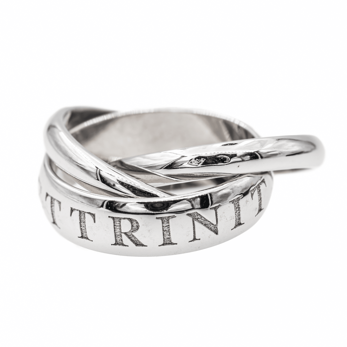 Cartier Bague Trinity Or blanc - Castafiore