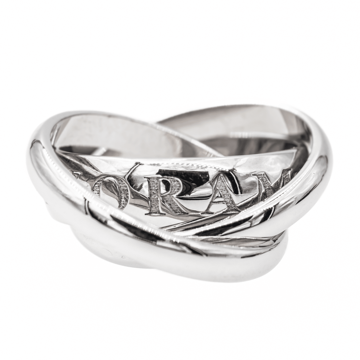 Cartier Bague Trinity Or blanc - Castafiore