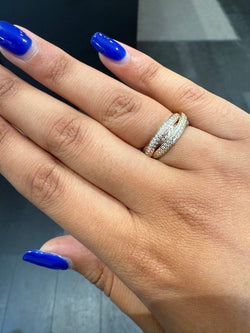 Cartier - Bague Trinity - Petit modèle - Pavée diamants - Castafiore