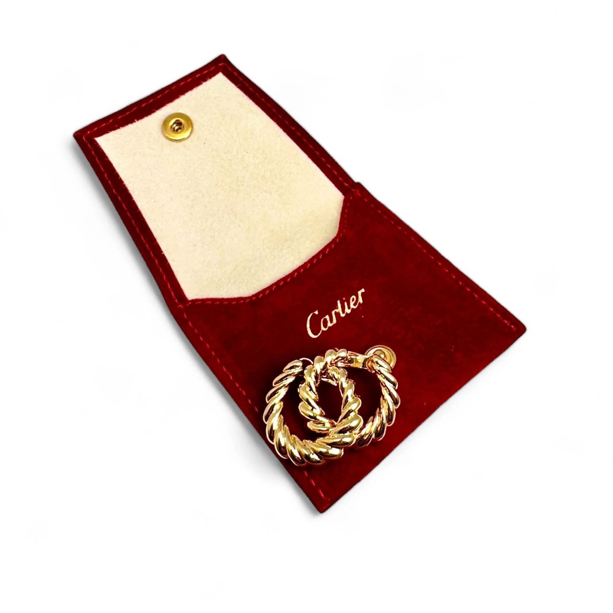 CARTIER Boucles d’oreilles créoles en or jaune. - Castafiore