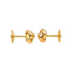 Cartier Boucles d'oreilles Puces Trinity Or rose Diamant - Castafiore