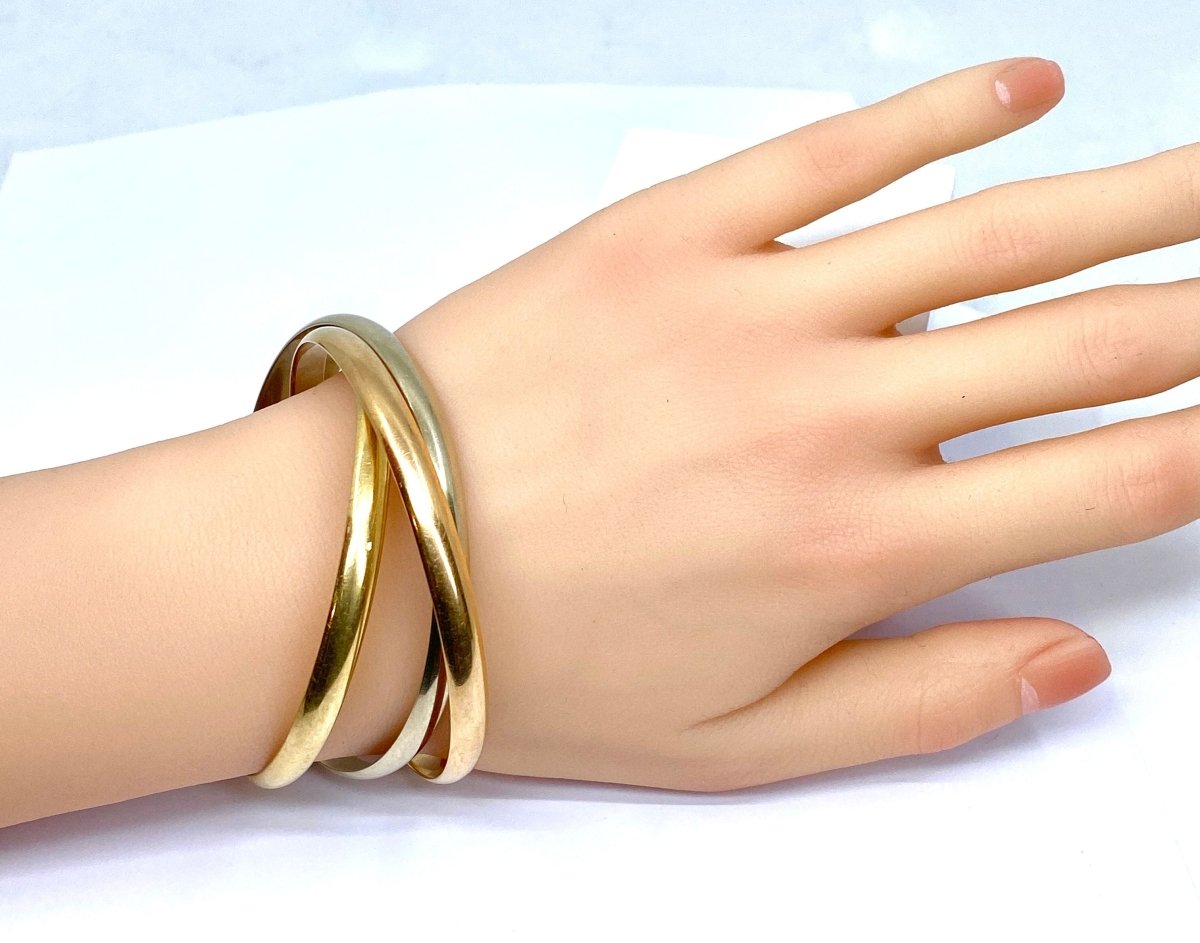 Cartier bracelet Trinity or 18 carats jaune, rose, blanc - Castafiore