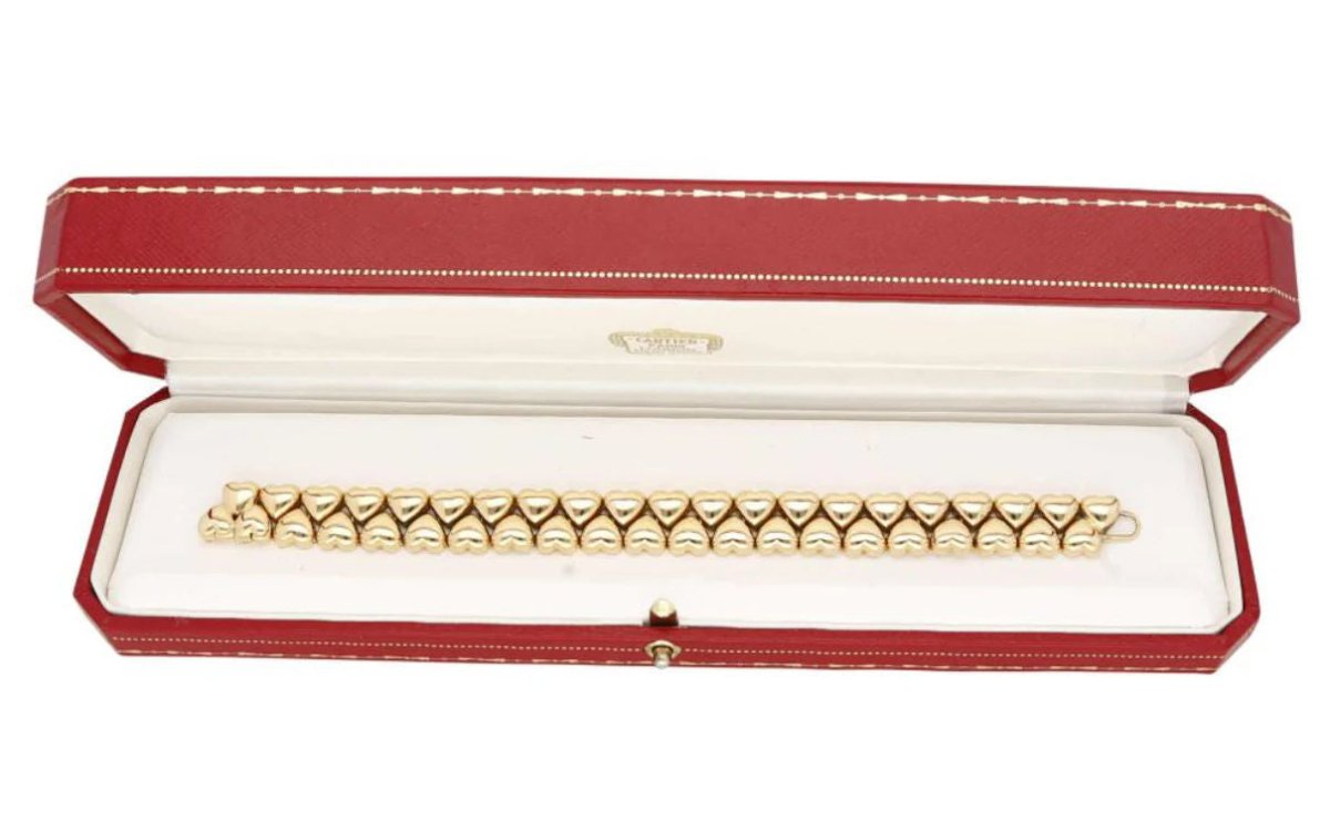 Cartier Double Coeurs Gold Bracelet - Castafiore