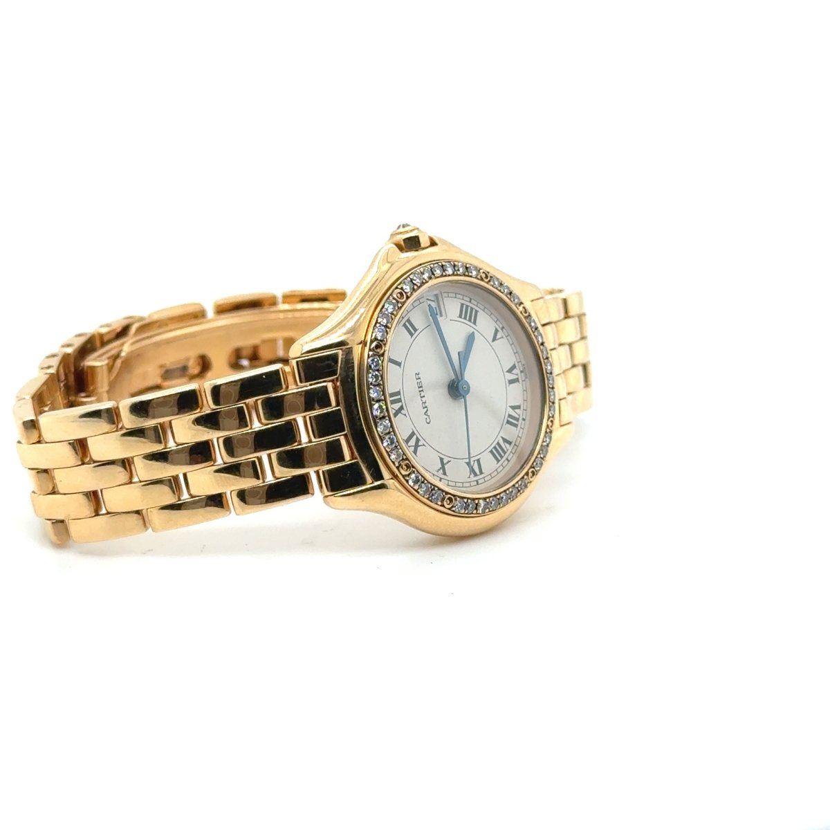 Cartier - Montre « Cougar » - Or Jaune et Diamants - Castafiore