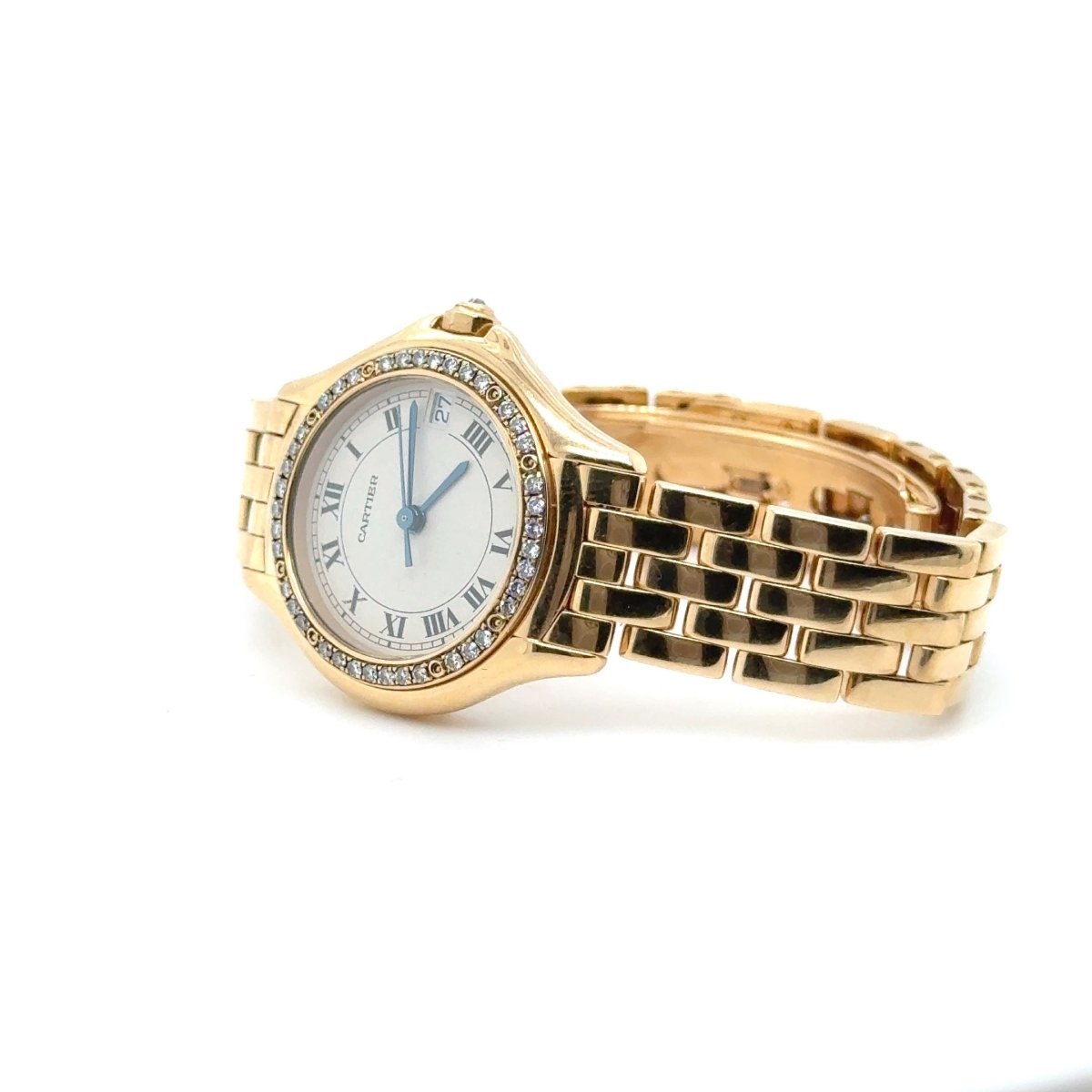 Cartier - Montre « Cougar » - Or Jaune et Diamants - Castafiore