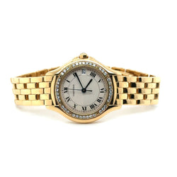 Cartier - Montre Cougar - Or Jaune et Diamants - Castafiore