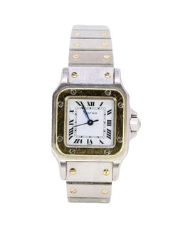 CARTIER Montre Santos vintage or acier - Castafiore