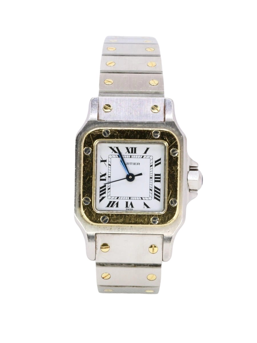 CARTIER Montre Santos vintage or acier - Castafiore