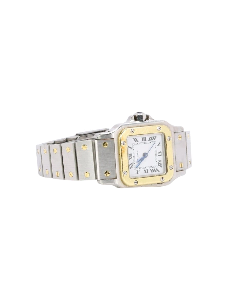 CARTIER Montre Santos vintage or acier - Castafiore