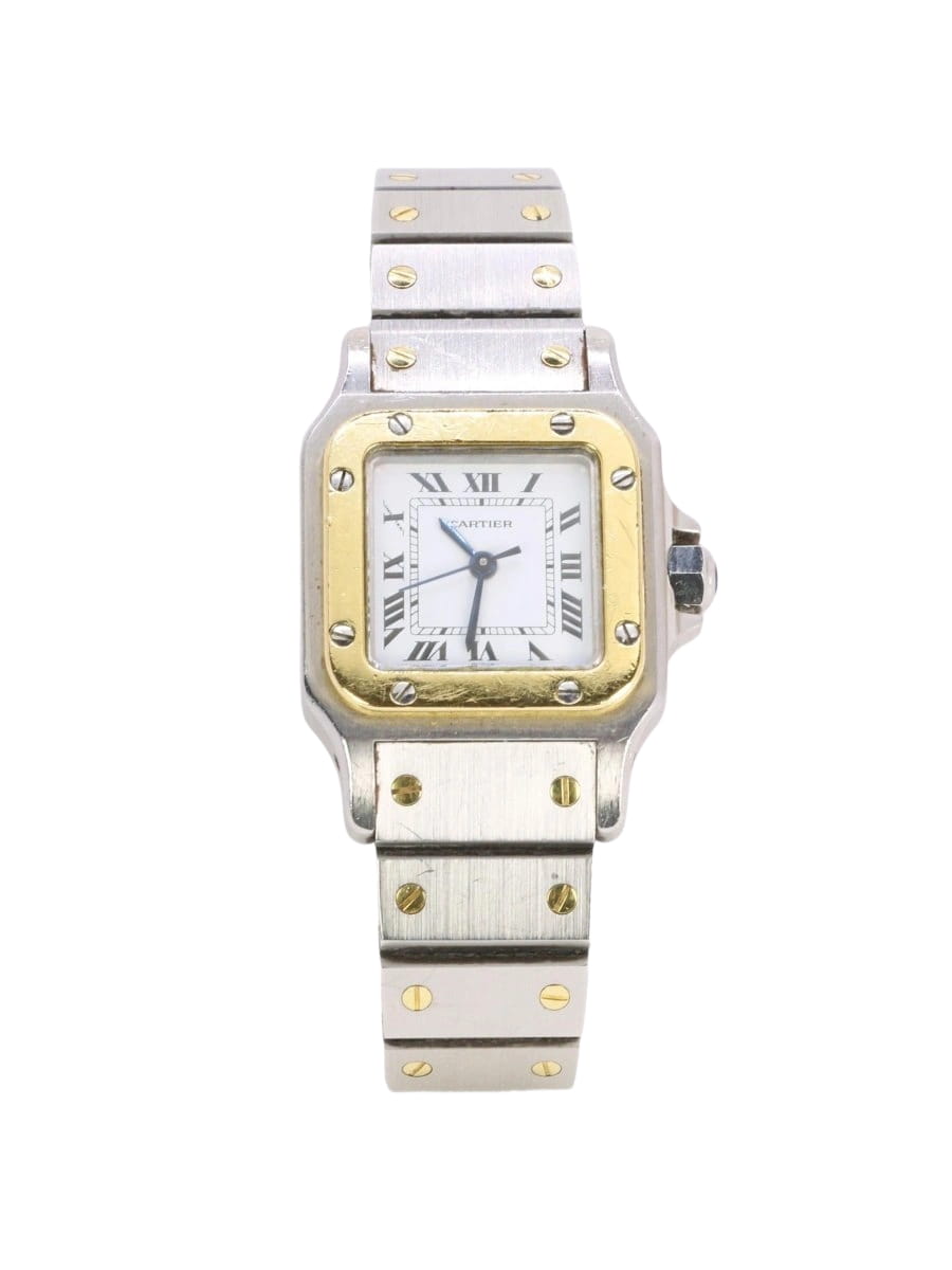 CARTIER Montre Santos vintage or acier - Castafiore