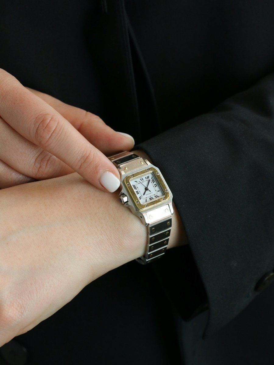 CARTIER Montre Santos vintage or acier - Castafiore