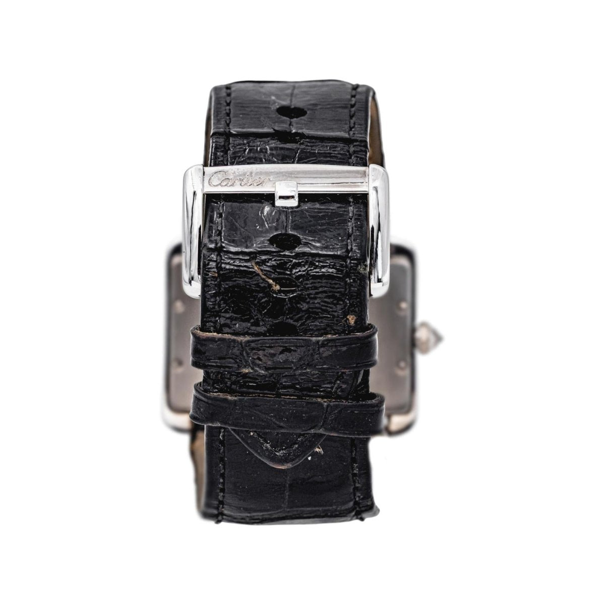 Cartier Montre Tank Divan Or blanc Diamant - Castafiore