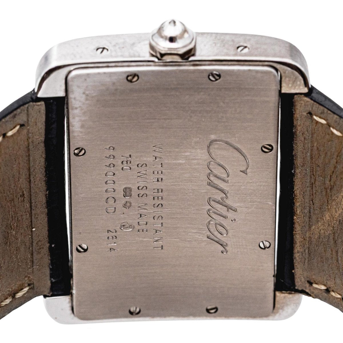 Cartier Montre Tank Divan Or blanc Diamant - Castafiore