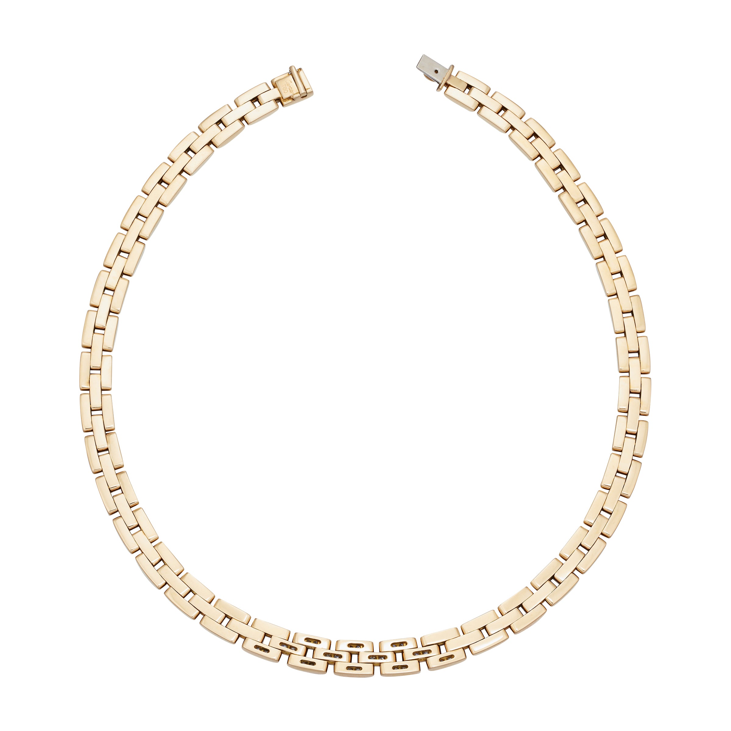Collier Maille CARTIER "Panthère" en or jaune et diamants