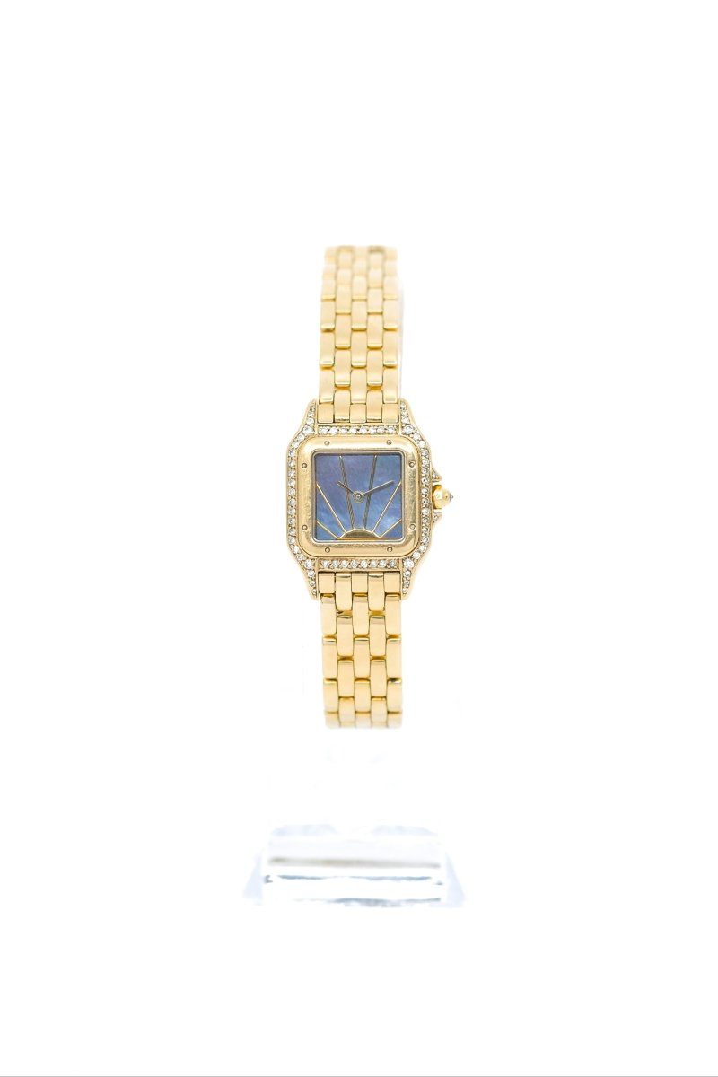 Cartier Panthère "Sunrise" Or Jaune & Nacre - Petit Modèle - 1998 (full set) - Castafiore