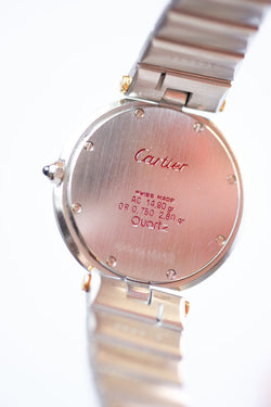 Cartier Santos "Vendôme" Or & Acier - Grand Modèle - v. 1980 - Castafiore