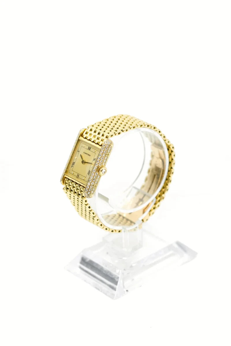 Cartier Tank Louis - Diamants "grain de riz" - Mécanique - Castafiore