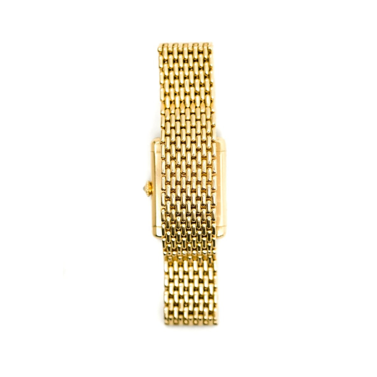 Montre CARTIER Tank Louis M en or jaune et diamants