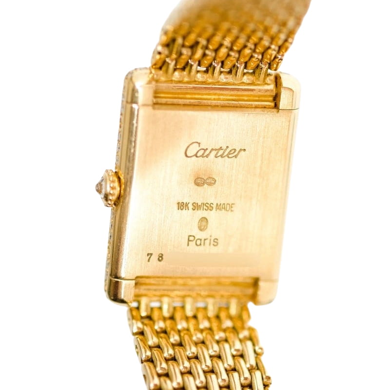 Cartier Tank Louis - Diamants "grain de riz" - Mécanique - Castafiore