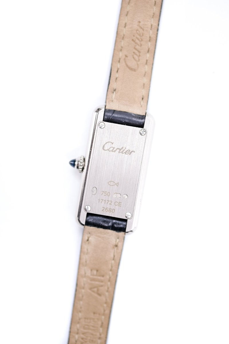 Cartier Tank Mini Allongée - Or blanc - v. 1995 - Castafiore