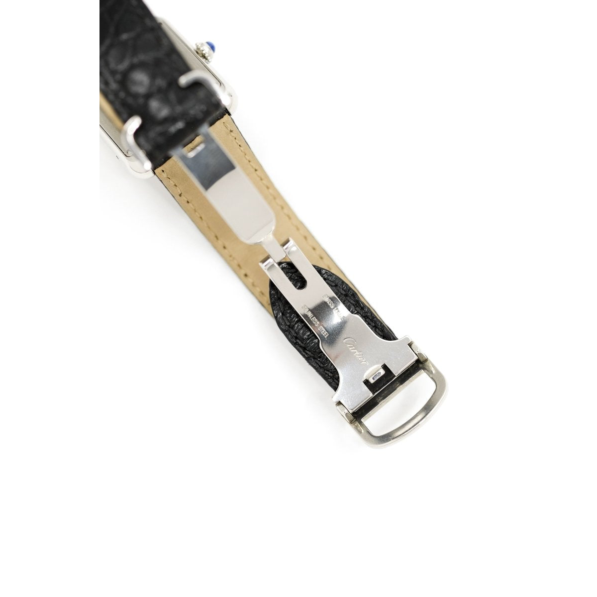 Cartier Tank Solo ref. 3170 "Piano" - Acier - v. 2010 (full set) - Castafiore