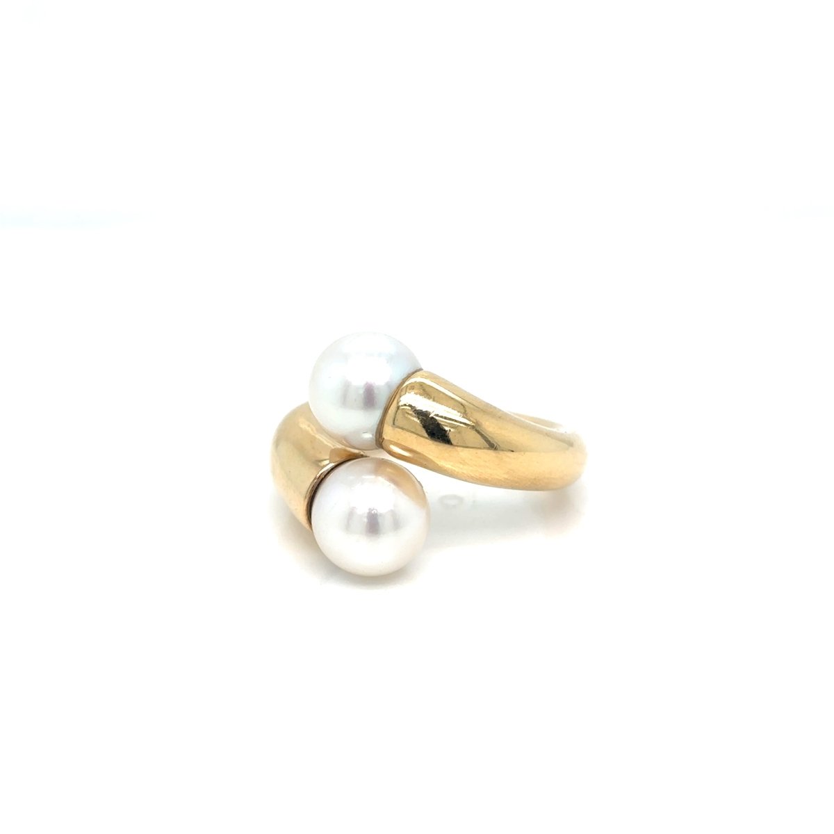 Cartier Toi & Moi Pearl Ring in 18 Karat Yellow Gold, 1996 - Castafiore