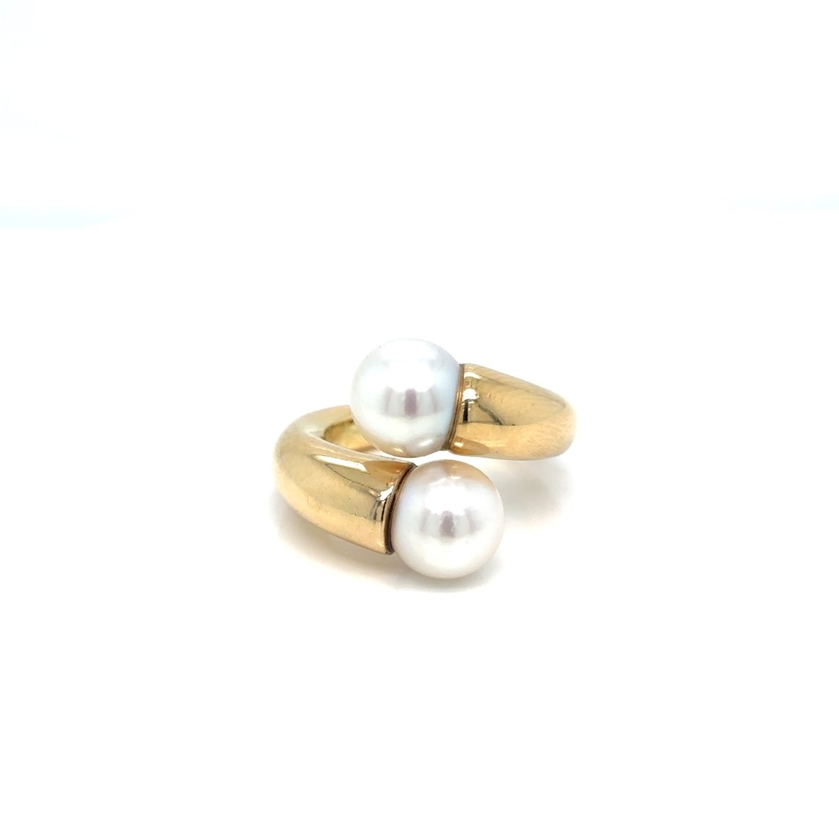 Cartier Toi & Moi Pearl Ring in 18 Karat Yellow Gold, 1996 - Castafiore