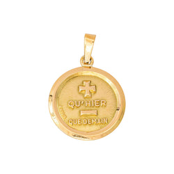 Augis Pendentif Médaille d'amour Or jaune