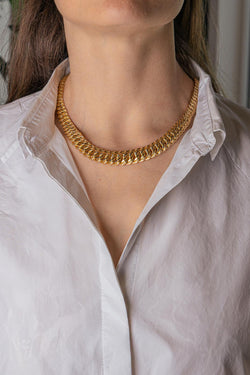 Collier Maille américaine Or jaune