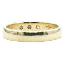 Bague Trilogie en or jaune et diamants