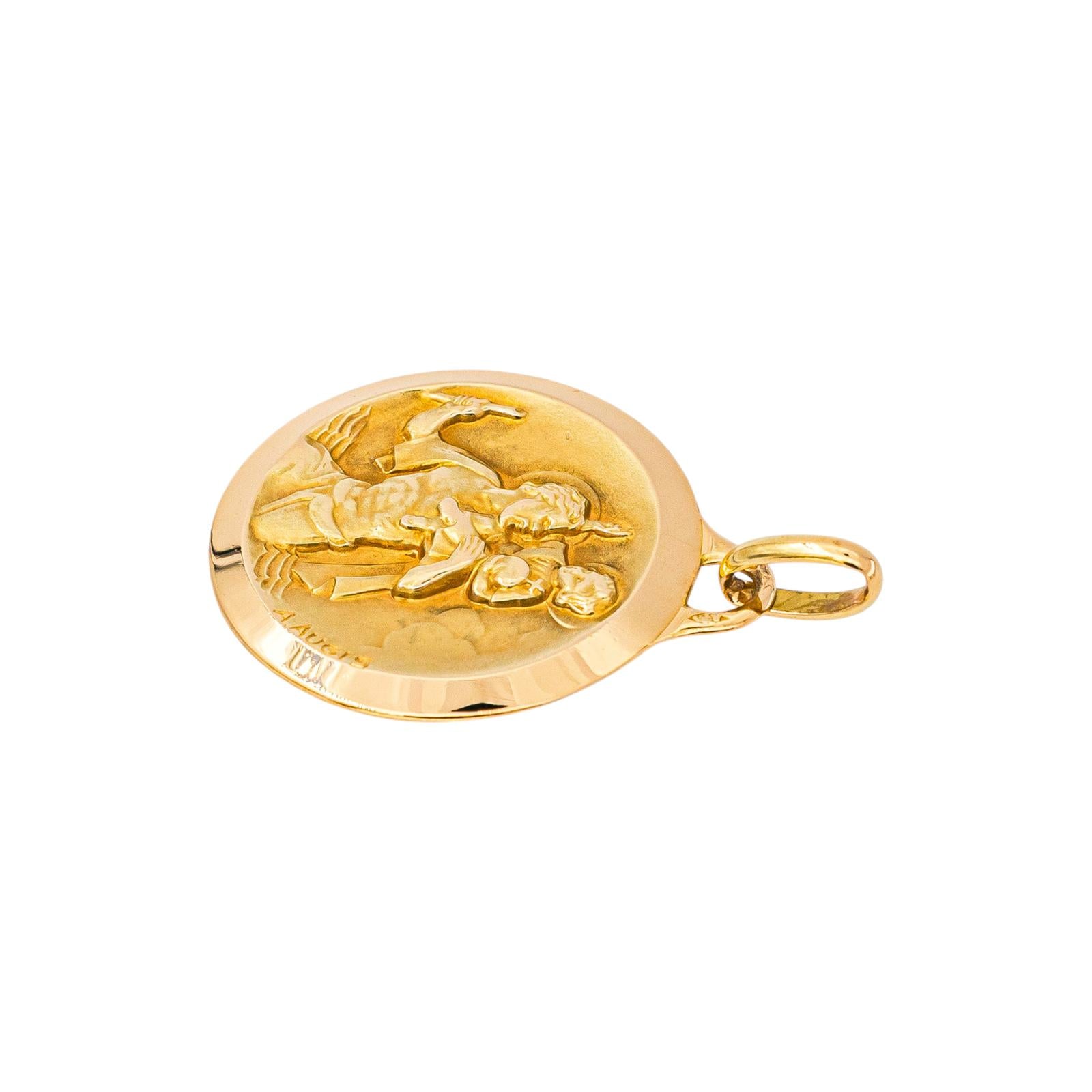 Augis Pendentif Médaille  Or jaune