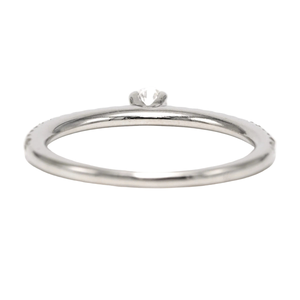 Bague Solitaire en or blanc et diamants