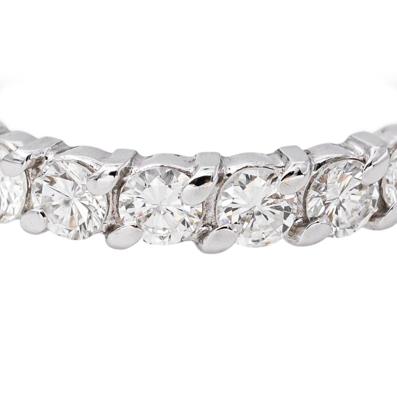 Bague Alliance américaine Or blanc Diamant