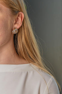 Boucles d'oreilles Or rose  Diamant