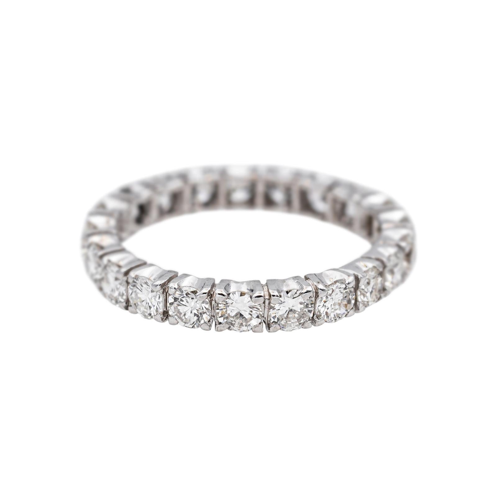 Bague Alliance Américaine Or blanc Diamant