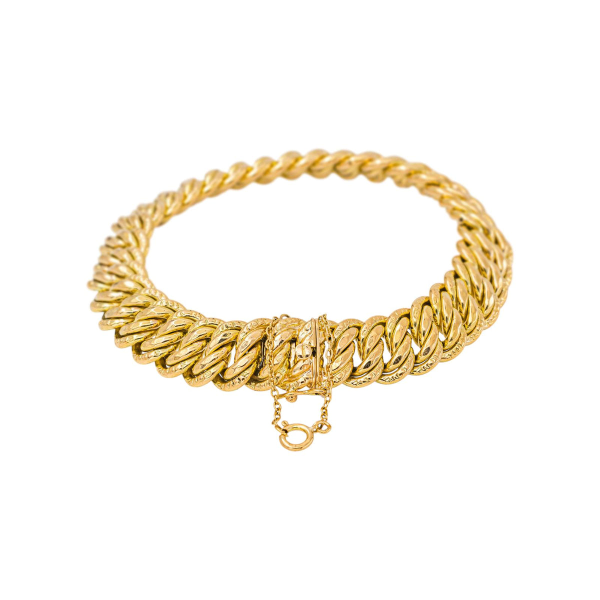 Bracelet Maille Américaine Or jaune