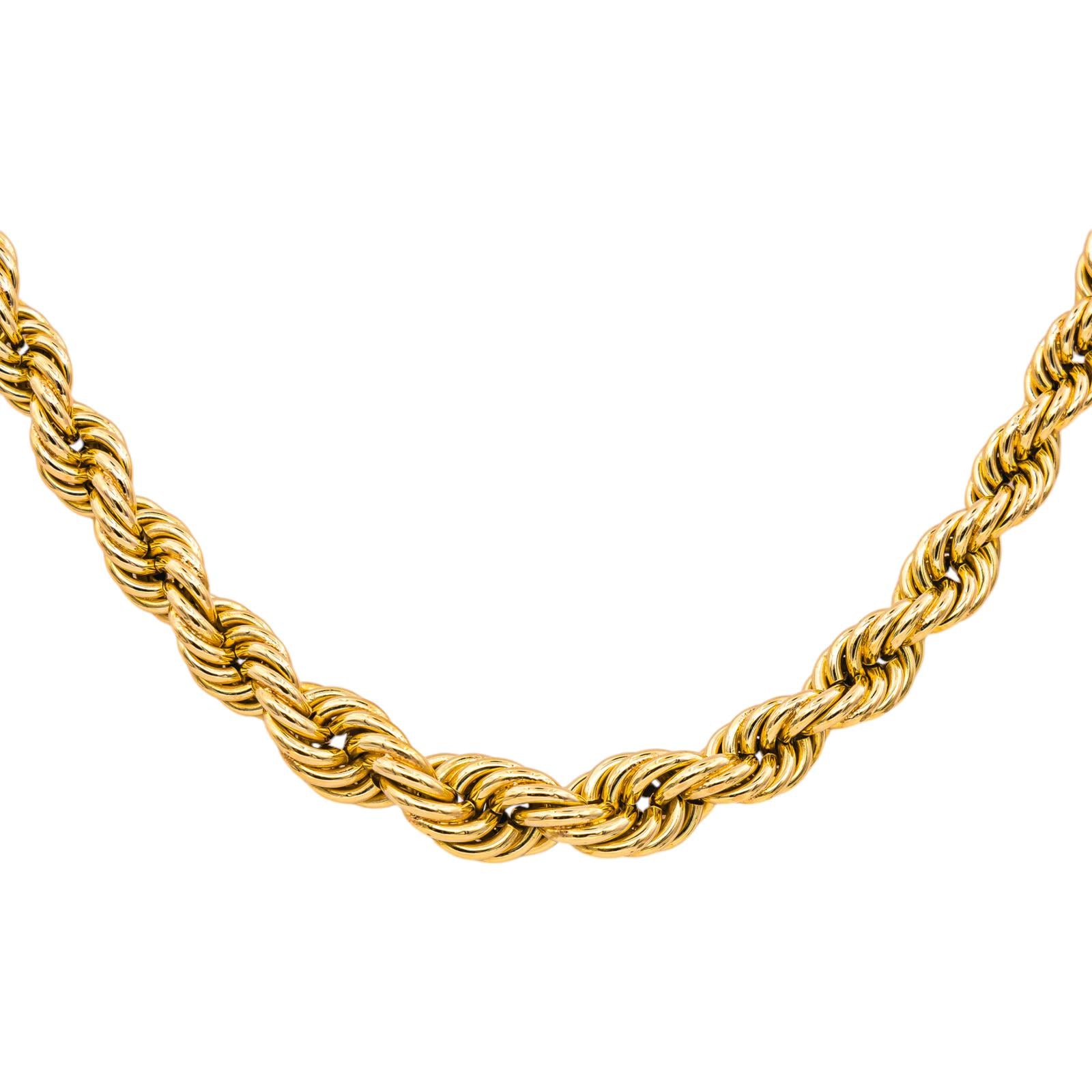 Collier Maille corde Or jaune
