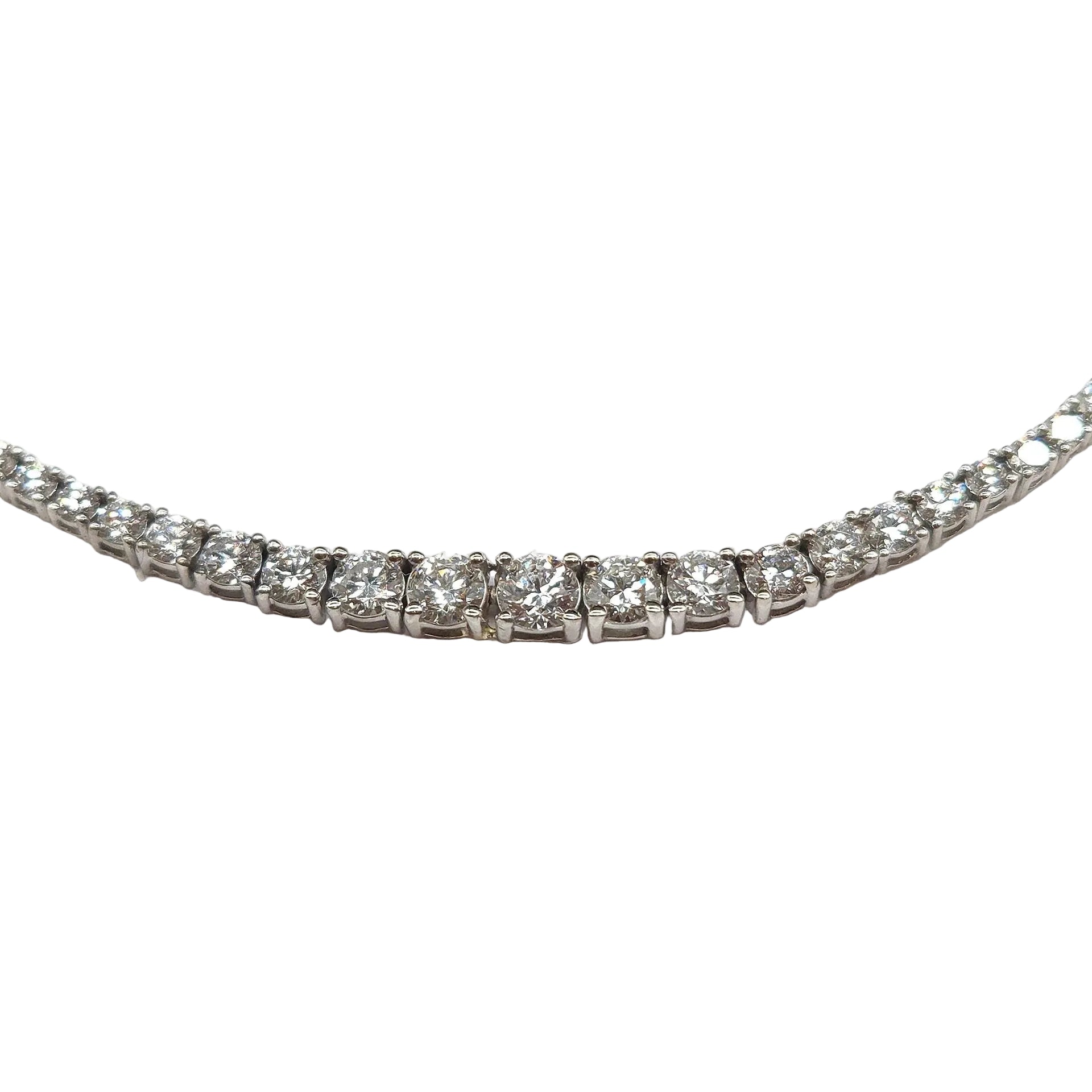 Collier Rivière en or blanc et diamants