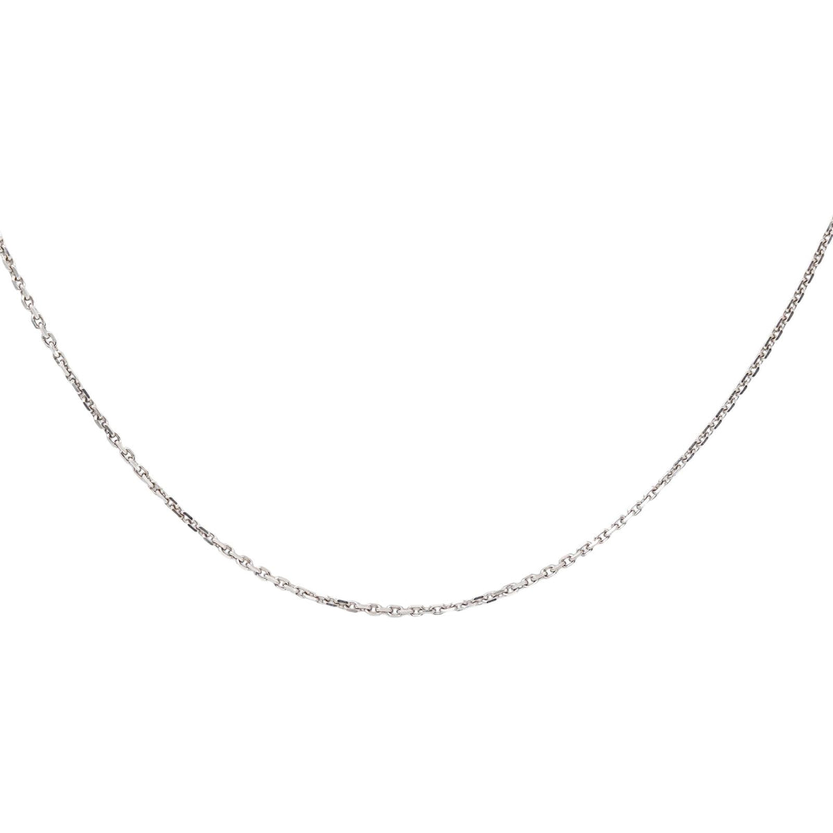 Collier Maille forçat Or blanc