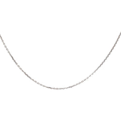 Collier Maille forçat Or blanc