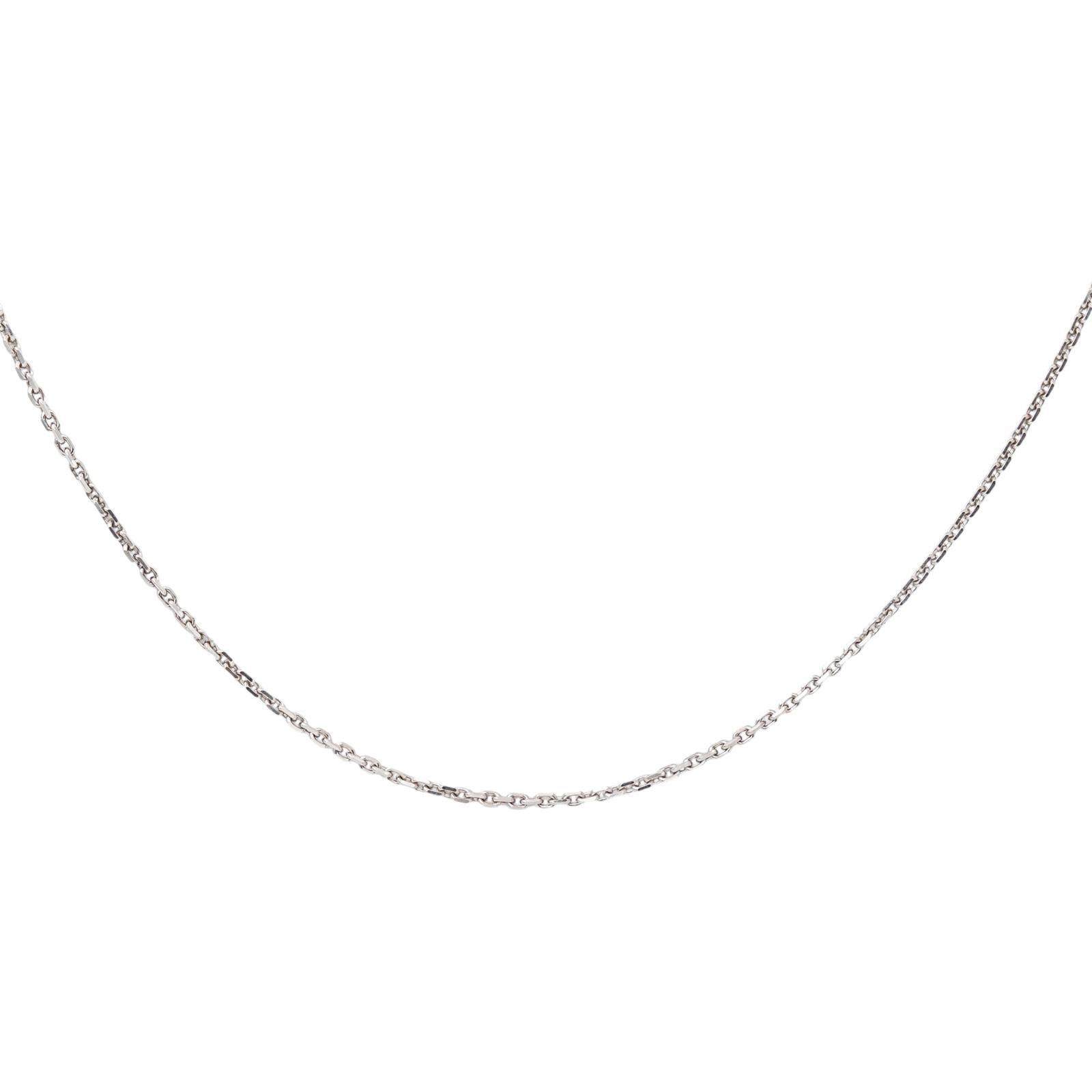 Collier Maille forçat Or blanc