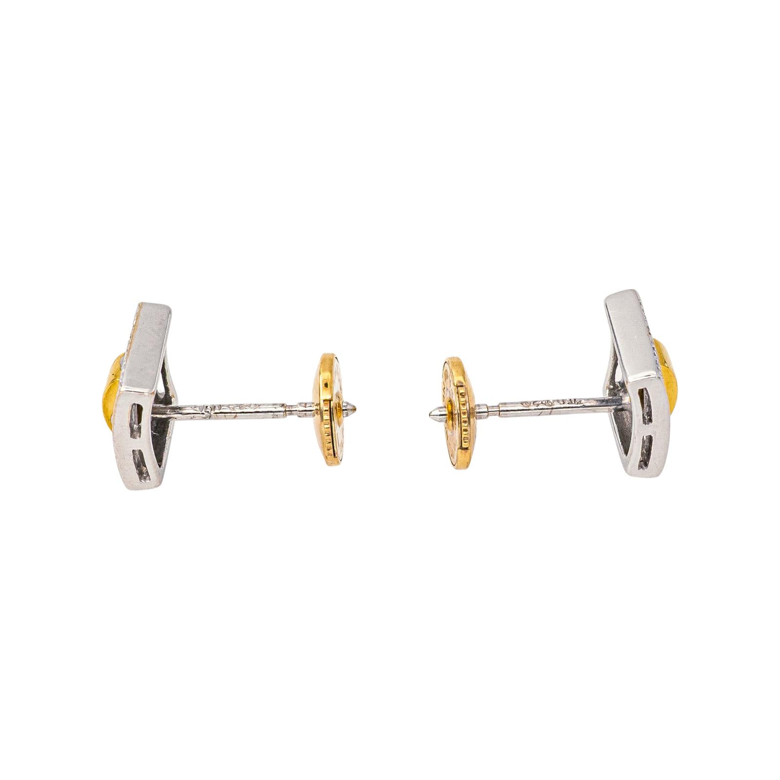 Boucles d'oreilles Or blanc Diamant