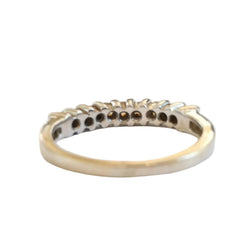 Bague Alliance en or blanc et diamants