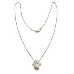 Collier Pendentif RECARLO en or blanc et diamants
